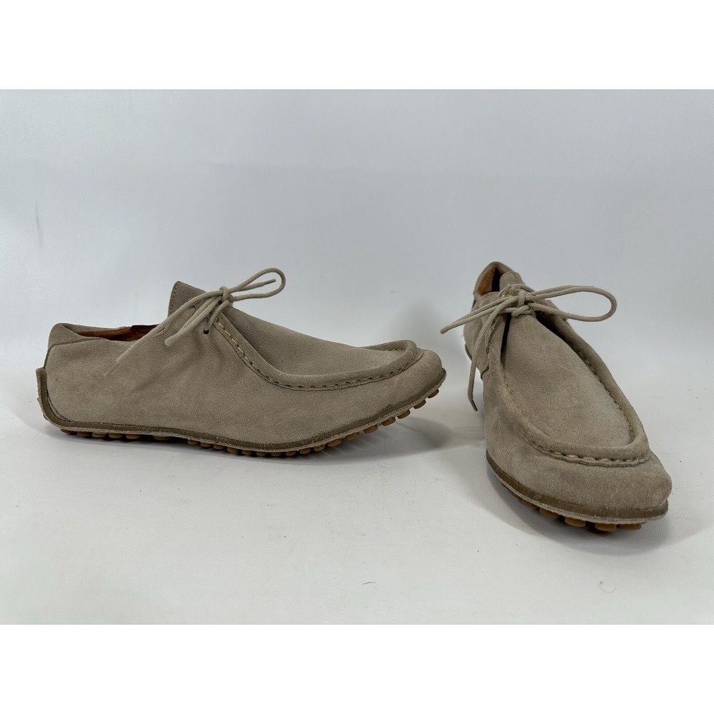 DKNY Leather Moccasins Driving Shoes Size 9.5D UK Beige Spain‎